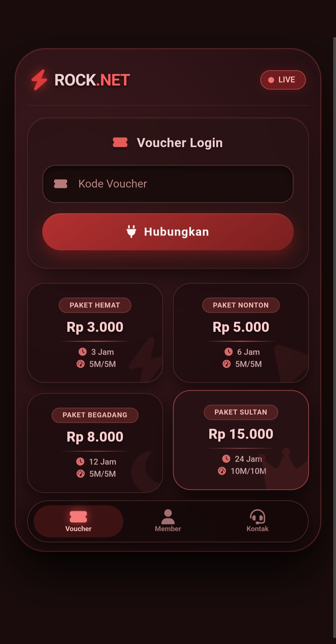 netlayer template - Dark Red