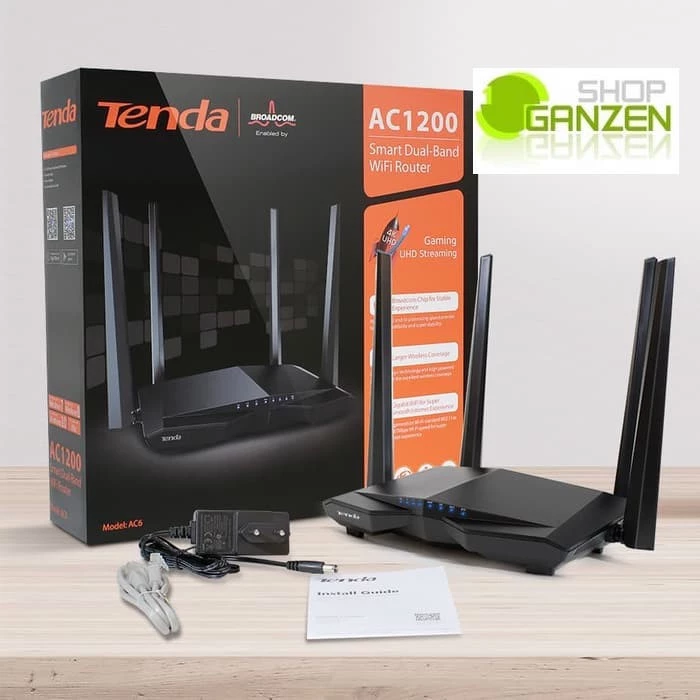 NETLAYER - Tenda AC6 AC1200 Smart Dual-Band Wireless Router