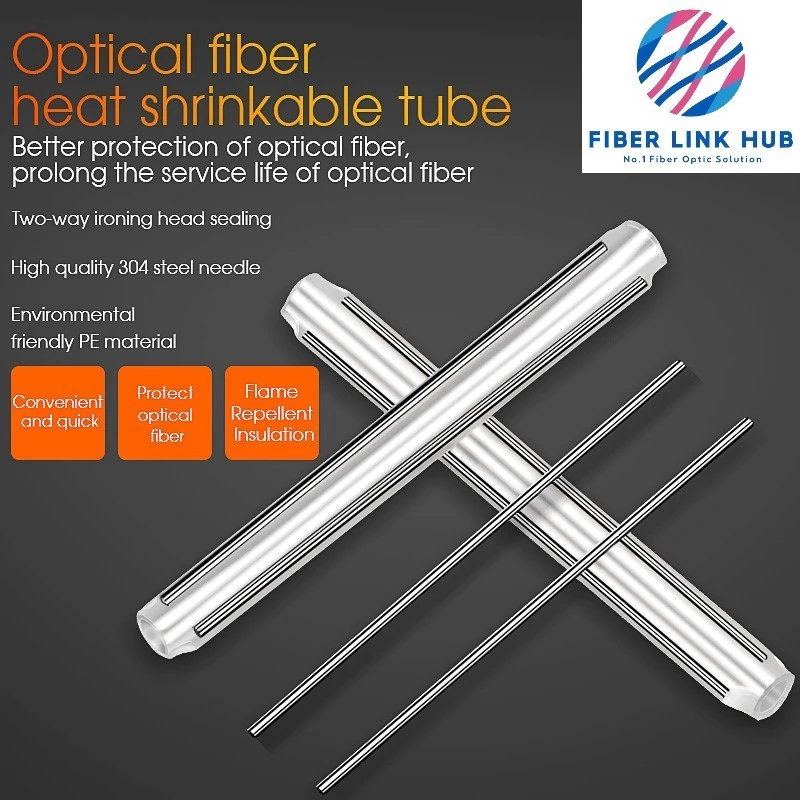 NETLAYER - Sleeve Protection Dropcore 2 Kawat Fiber Optic Protector isi 50 pcs Double Needle