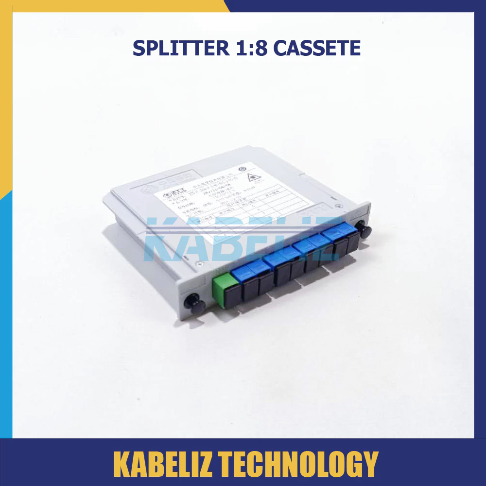 NETLAYER - box passive splitter plc 1x8 1:8 1*8 1-8 spliter 1 8 cassete sc upc fiber optic murah splitter 1*8 splitter 1x8