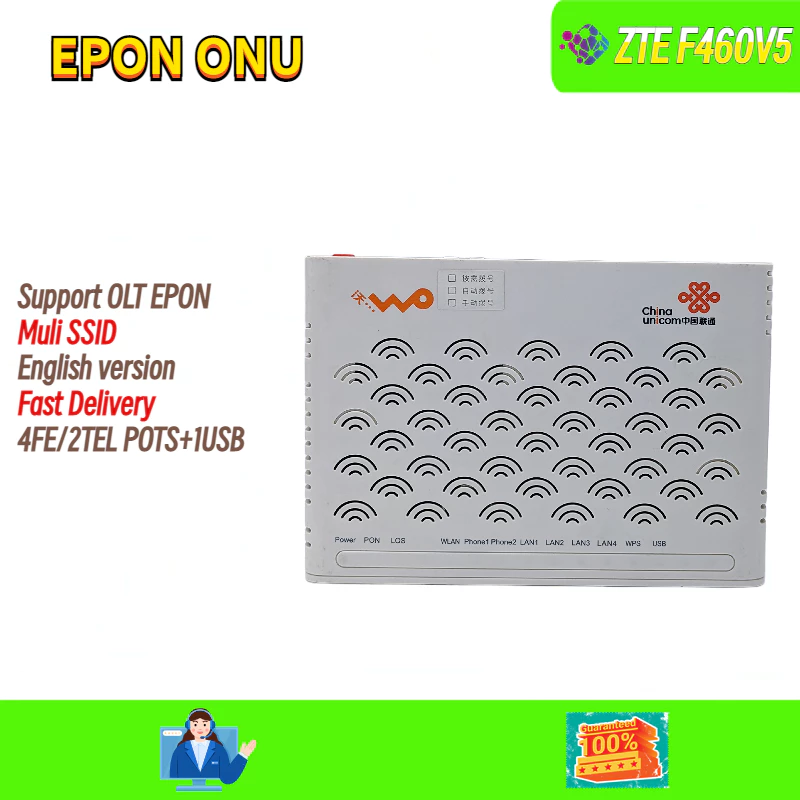 NETLAYER - ONT EPON ONU ZTE ZXHN F460 V5 ACCESS POINT WIRELESS WIFI English Firmware Version