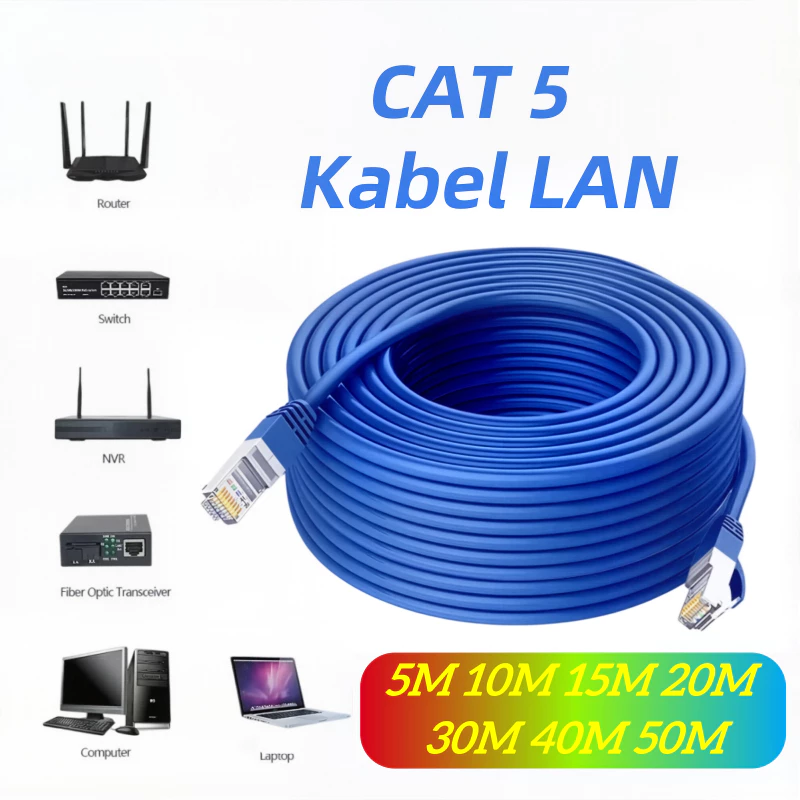 NETLAYER - 5M 10M 15M 20M 30M 40M 50M Cat5e RJ45 Kabel Ethernet / Kabel LAN/Kabel UTP