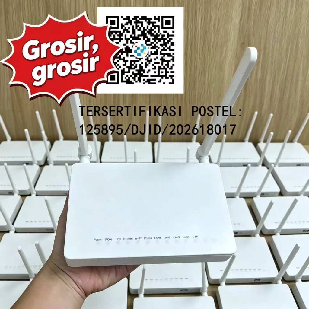 NETLAYER - GROSIR - L477E Modem Fiber, SUDAH POSTEL, Support ONT EPON Cocok IndiHome Firstmedia