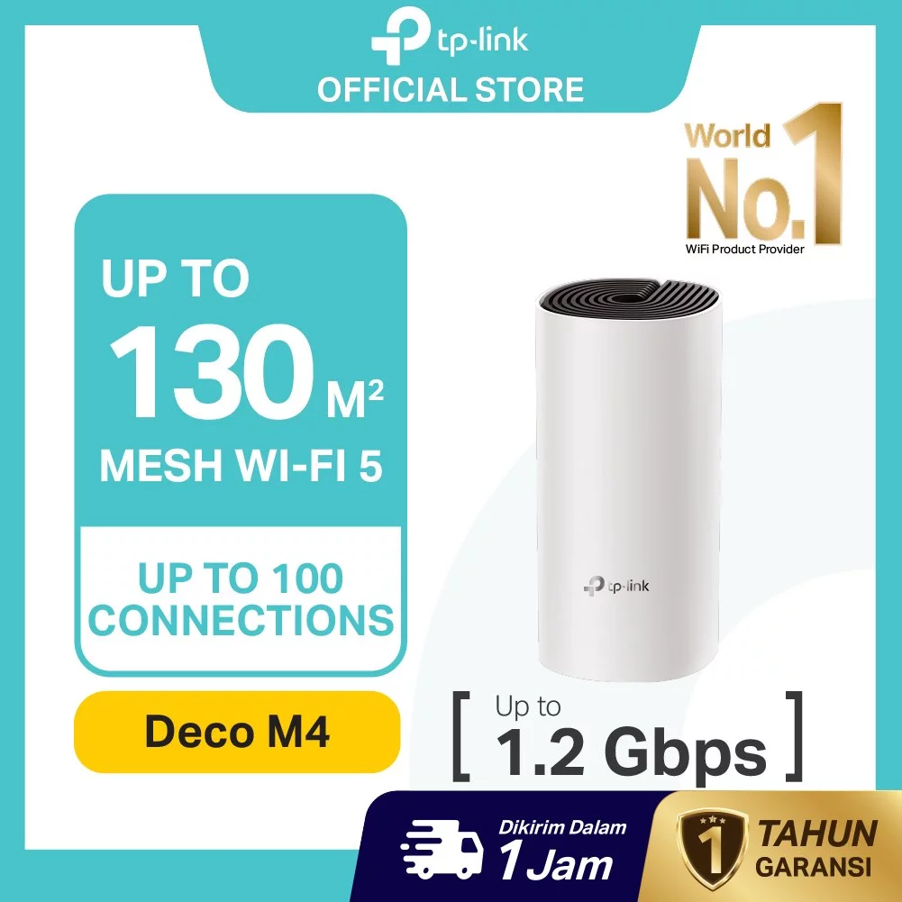 NETLAYER - TP-Link | Deco M4(1/2/3 Pack) | Mesh WiFi | AC1200 | WiFi 5 | Router WiFi Mesh | Dual Band | Gigabit | Deco Mesh