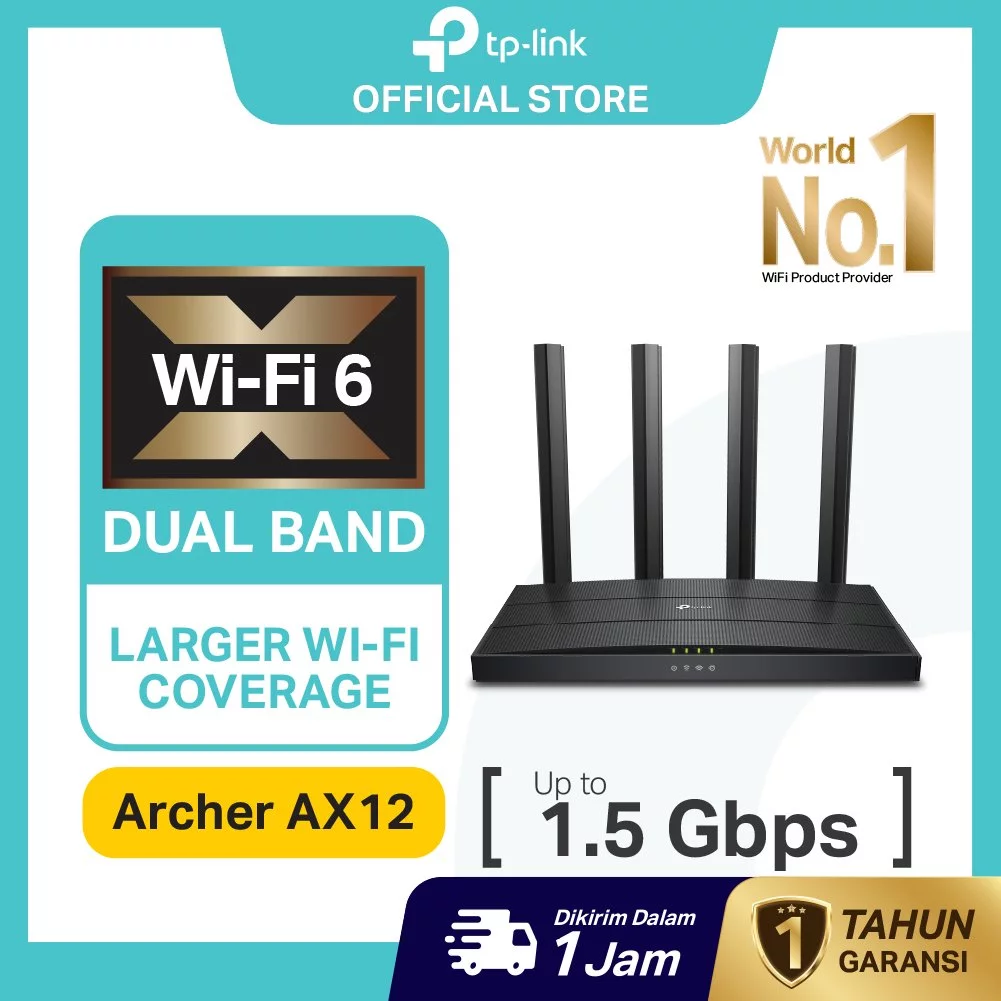 NETLAYER - TP-Link | Archer AX12 AX1500 | WiFi 6 Router | WiFi Router | Dual Band | Wireless