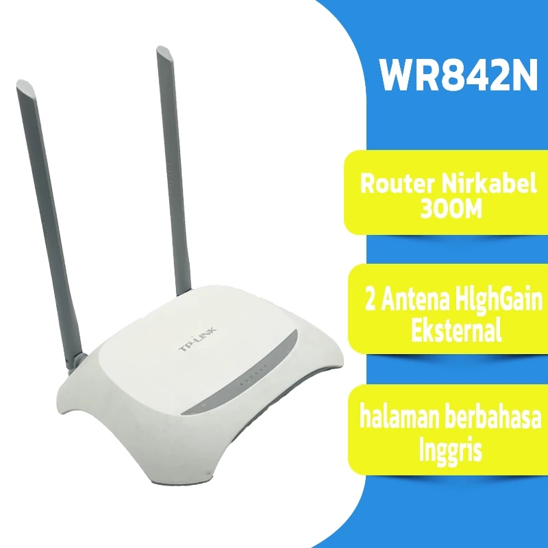 NETLAYER - Router WR842N Wireless N Router WiFi 300Mbps Bekas Original