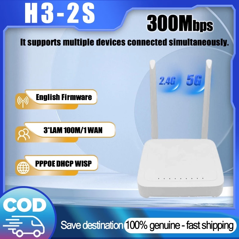 NETLAYER - H3-2S ONT XPON Dualband Wifi 2.4GHz 5GHz Support GPON EPON LAN HTB
