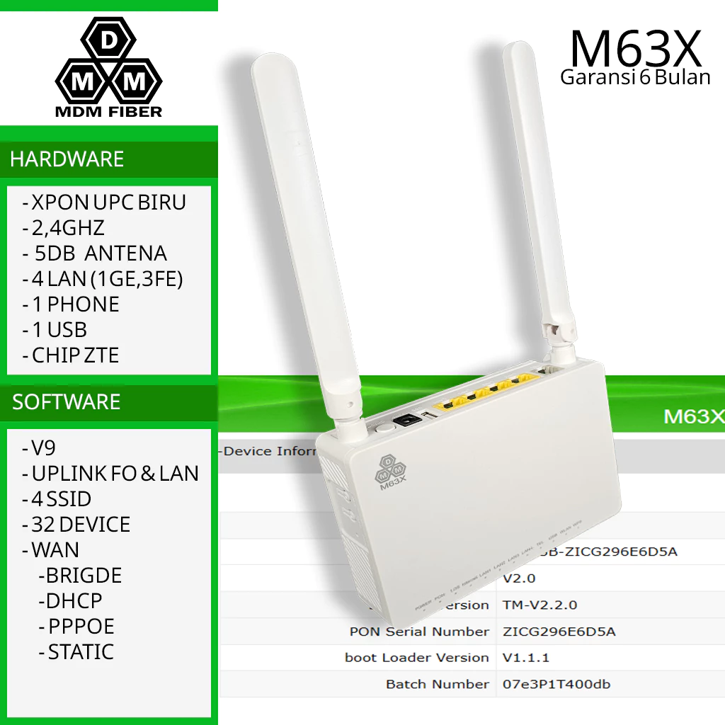 NETLAYER - M63X xpon router ont wifi