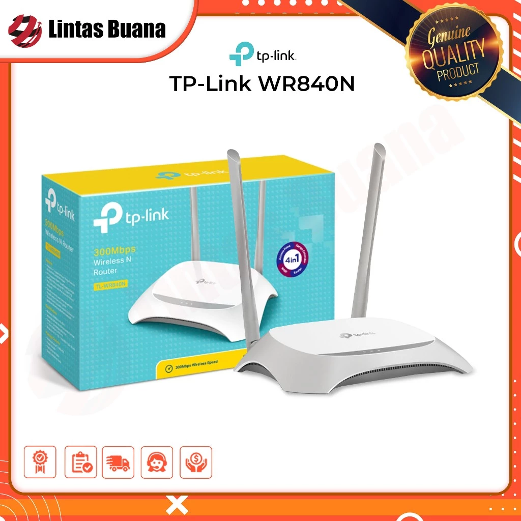 NETLAYER - TP-Link TL-WR840N 300Mbps TPLink WiFi Wireless N Router / TP Link WR 840N