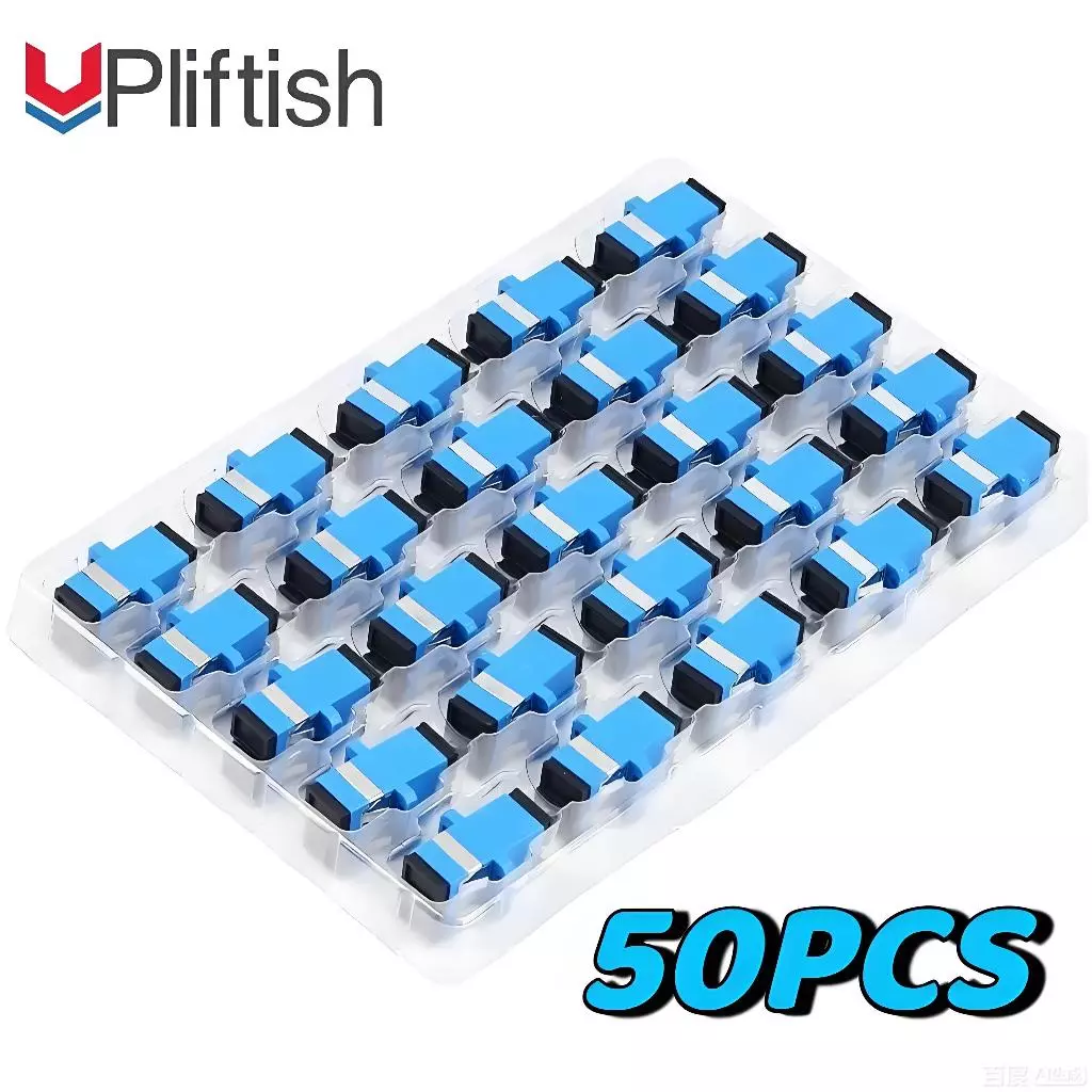 NETLAYER - UPliftish 50PCS Original Adapter Barel Coupler Konektor Kabel Fiber Optic SC/UPC SC/APC