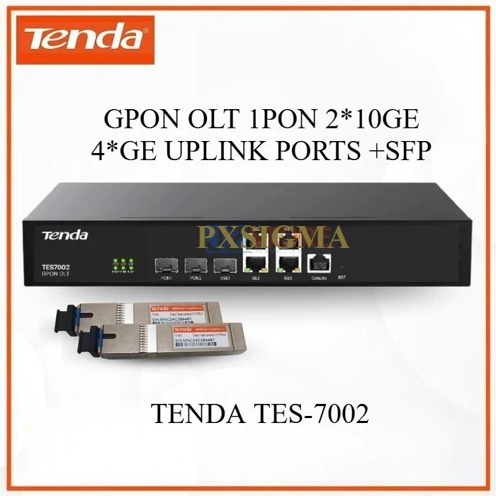 NETLAYER - TENDA TES7001 TES7002 GPON OLT 1 PON 2 PON INCLUDE MODULE SFP 7DBI