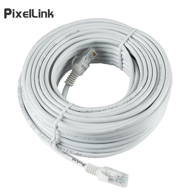 NETLAYER - PixEILink 600Mbps 5M 10M 15M 20M 30M 40M 50M CAT5 RJ45 Kabel Ethernet Kabel Lan Kabel Jaringan Internet Outdoor Tersedia