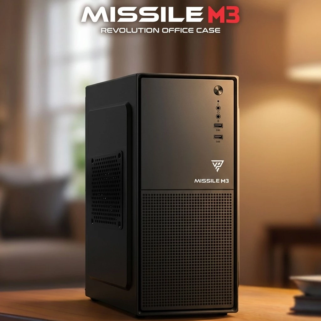 NETLAYER - Casing PC VARRO PRIME MISSILE M3 M-ATX Included PSU 500W