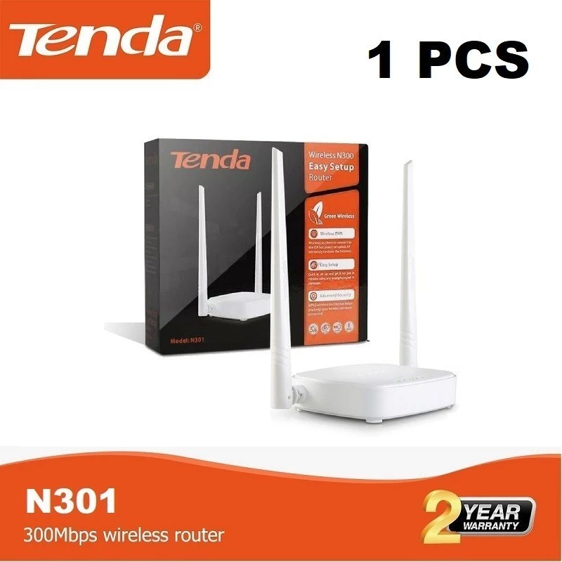 NETLAYER - Tenda N301 | Router Wireless 300Mbps | Universal Repeater | Range Extender | Access Point